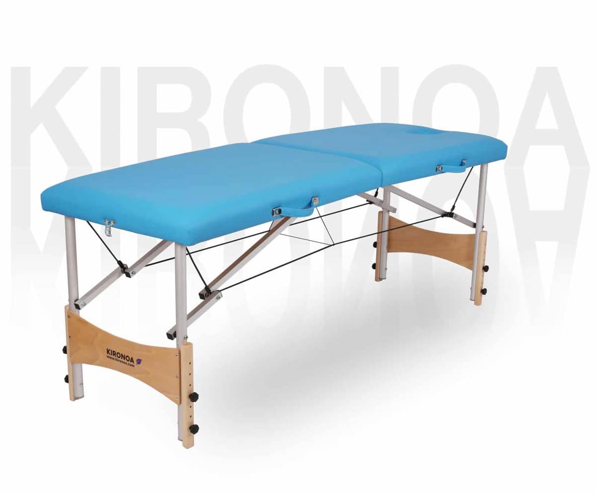 Camilla plegable plana de aluminio para Fisioterapia y Osteopatía Kironoa